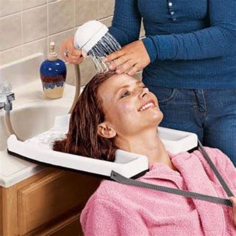 portable hair shampoo basin|portable basin for hair wash.